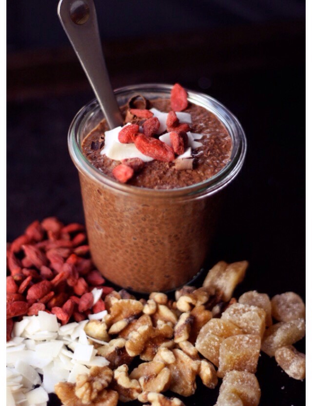 Chocolate Chia Seed Superfood Pudding