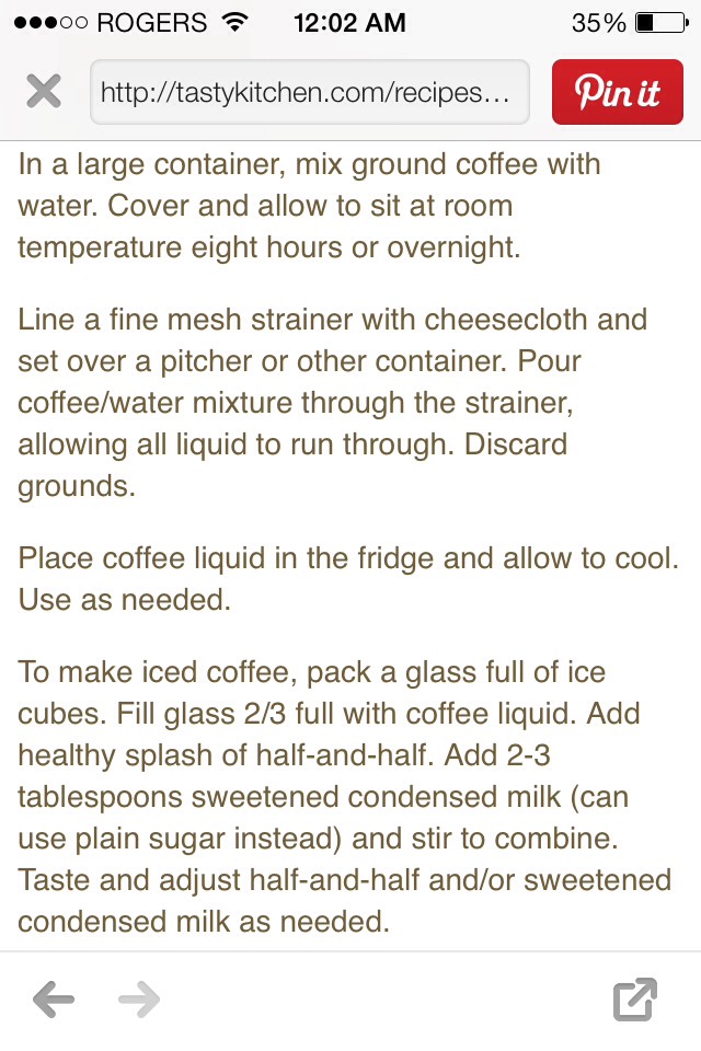 Perfect Iced Coffee!