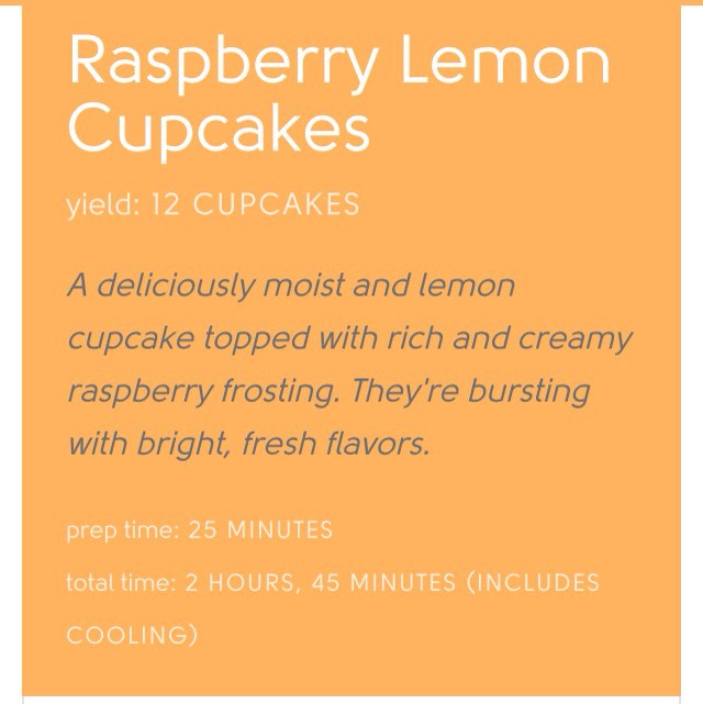 Raspberry Lemon Cupcakes