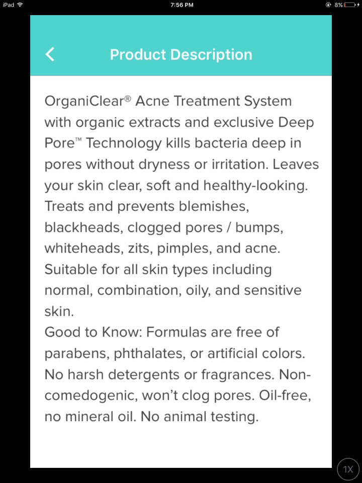 If this isn't organic and promising, I wouldn't know what is. But seriously guys, proactive hasn't worked for me, acne free hasn't worked for me, that neutrogena doesn't really look worth trying in my opinion, and some Olay products and OrganiClear have been my only successions so far.