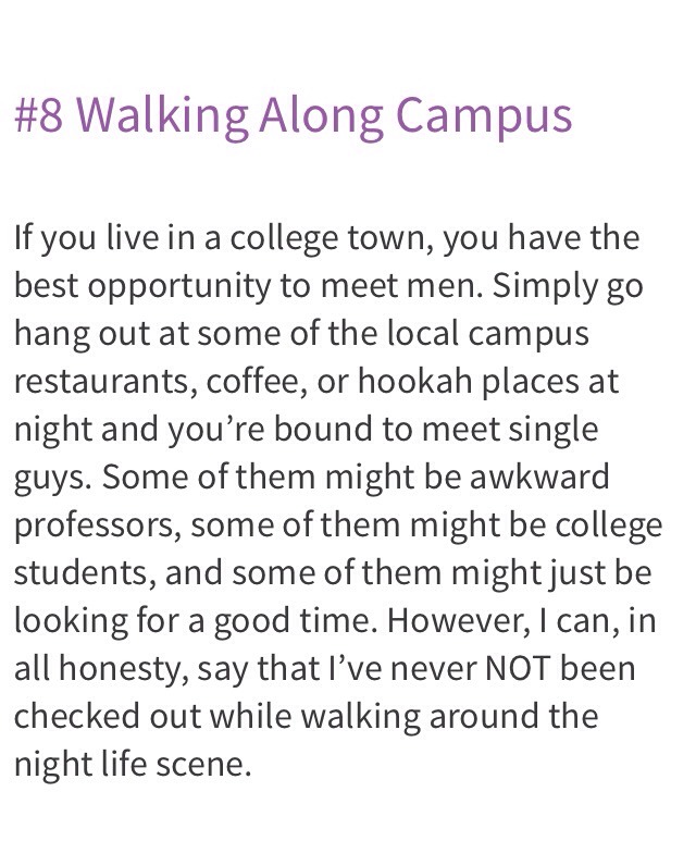 ✨👤10 Secret Spots To Meet Single Guys👤✨