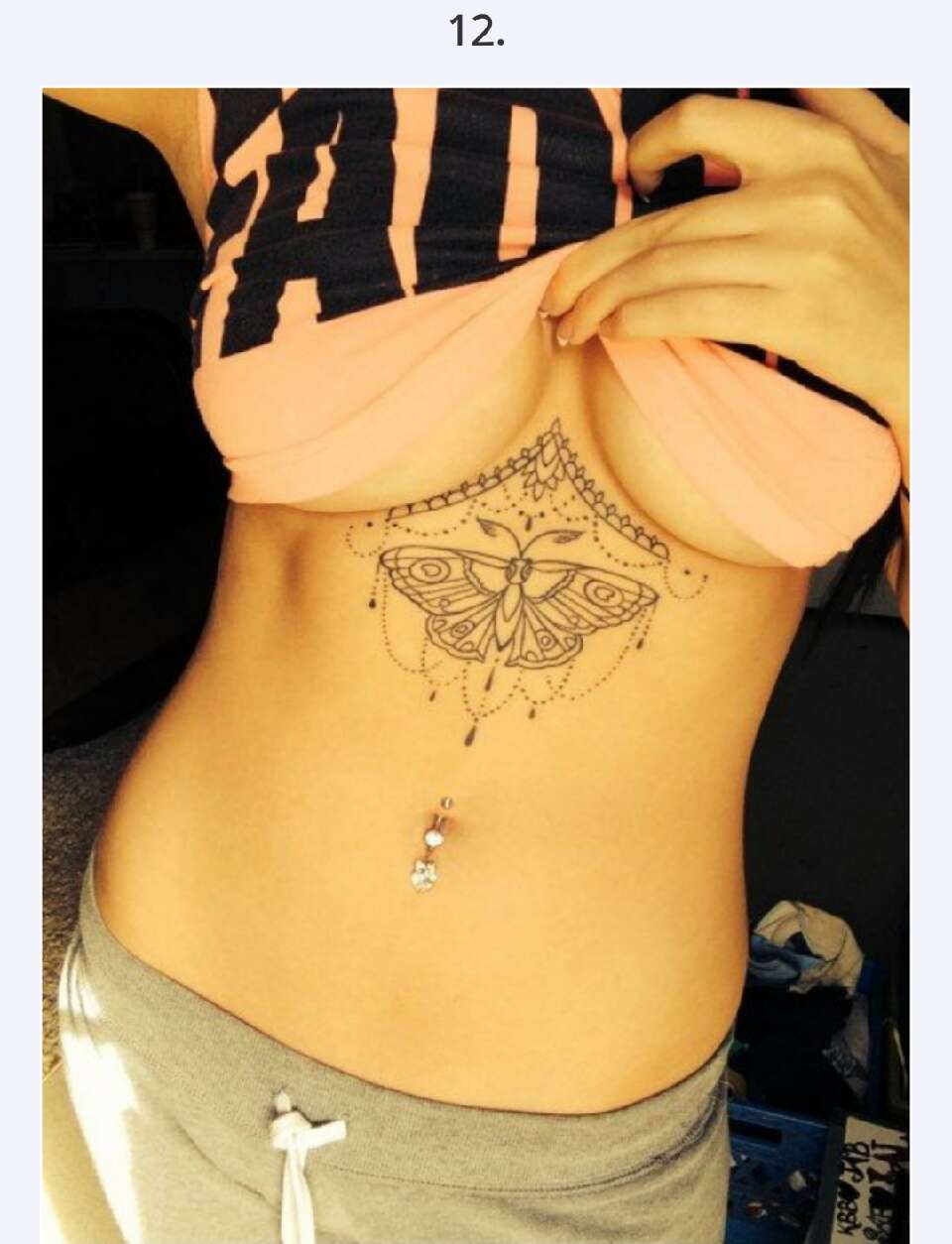 30 Sexy Under Breast Tattoos  You Won't  Be Able To Take Your Eyes Off Of!