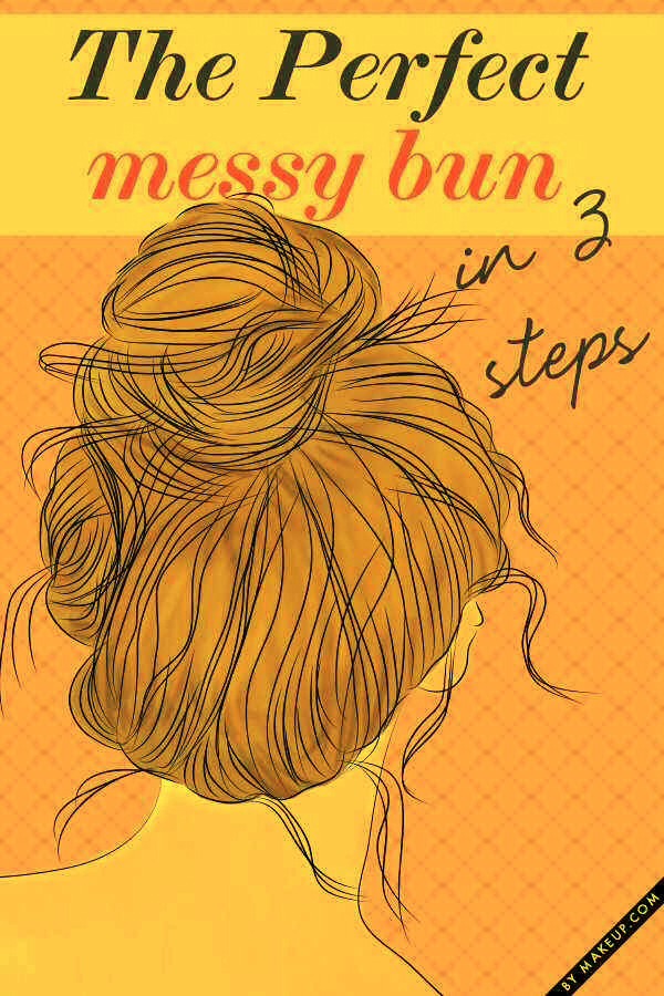 11. This messy bun takes ten seconds and also works better on dirty hair. 

The dirtier and greasier your hair is, the more likely the style will hold without any product.