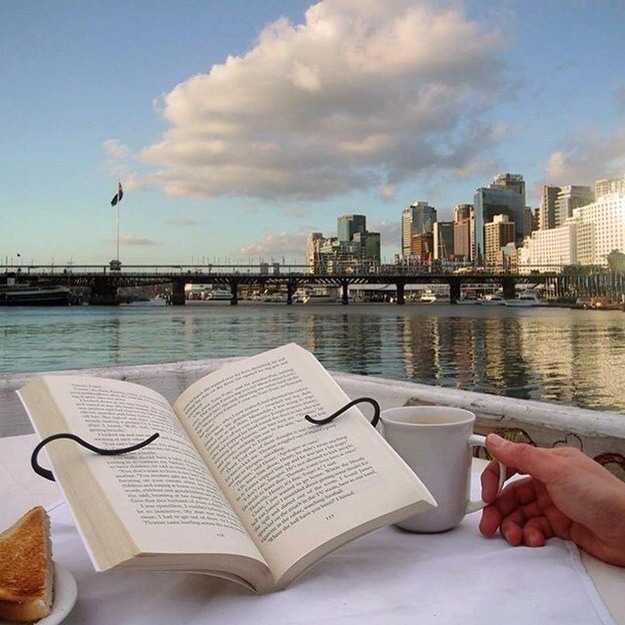 #22. A hands-free book holder.