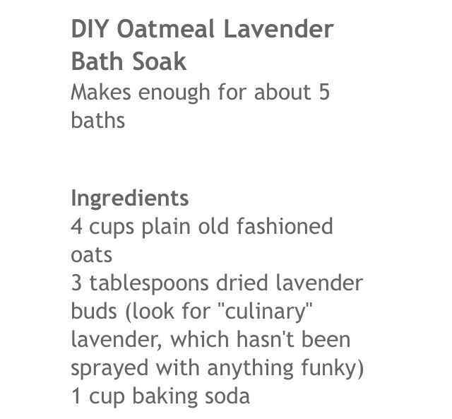Lavender Oatmeal Bath Soak