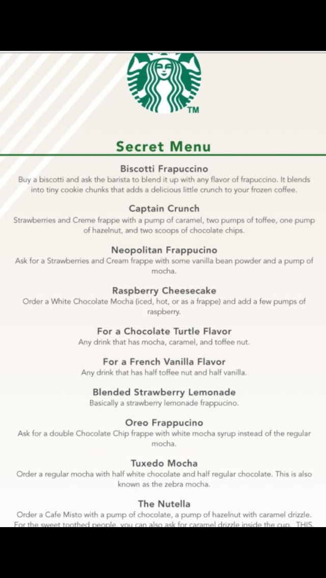 Starbucks Secret Menu👌 