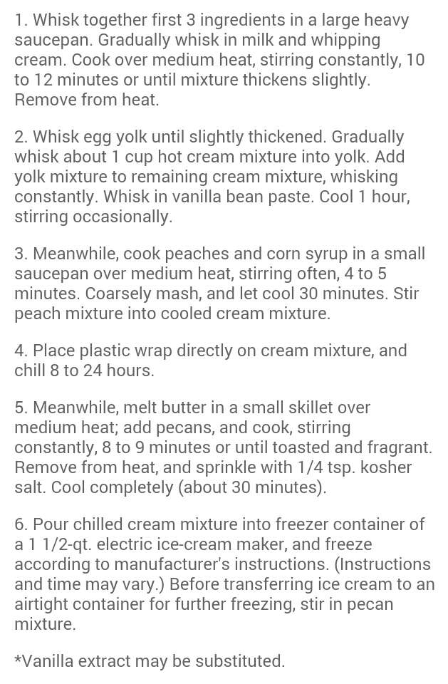 Peach-and-Toasted Pecan Ice Cream