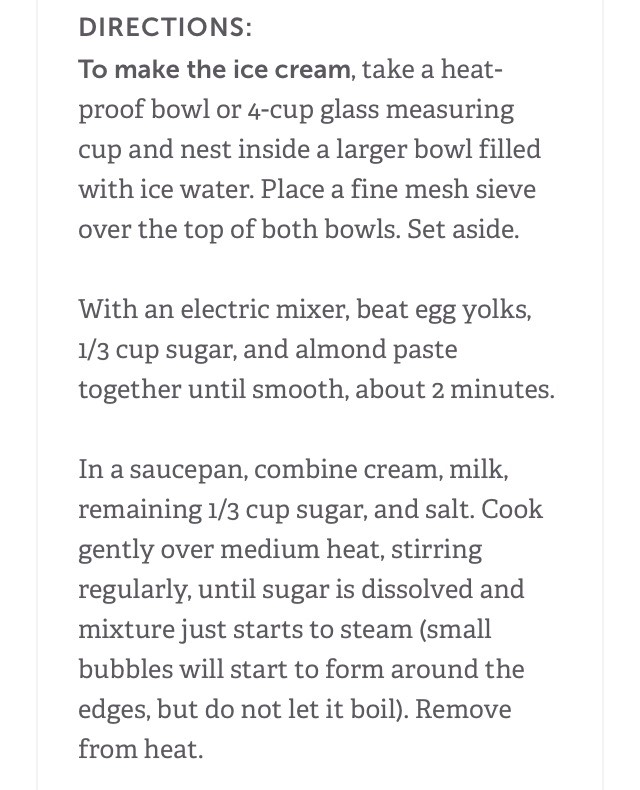 Creamy Dark Chocolate & Marzipan Ice Cream 