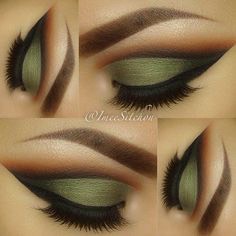 Beautiful Green Eye Shadow Look😍❤️✅