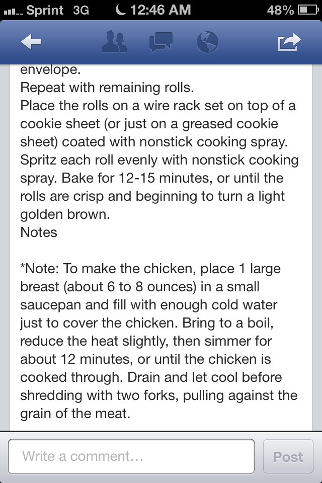 Buffalo Chicken Rolls [: 