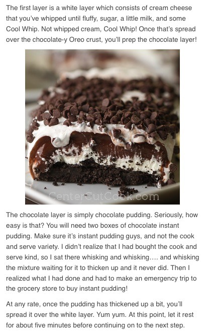 Chocolate Lasagna! 