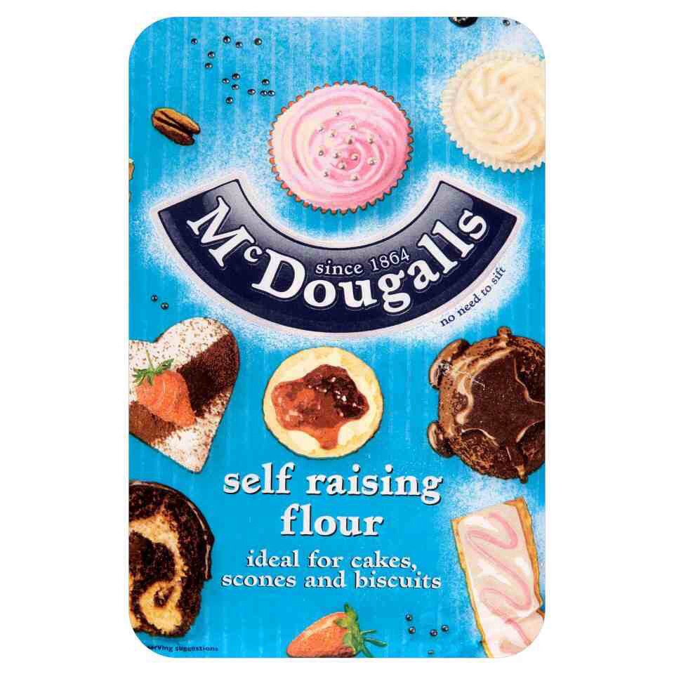 First add 4 tablespoons (4oz) of self raising flour to the bowl/mug (normal flour can be used I just prefer to use self raising) 