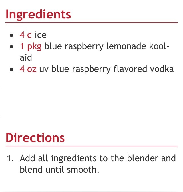 Blue Raspberry Lemonade Vodka Slush