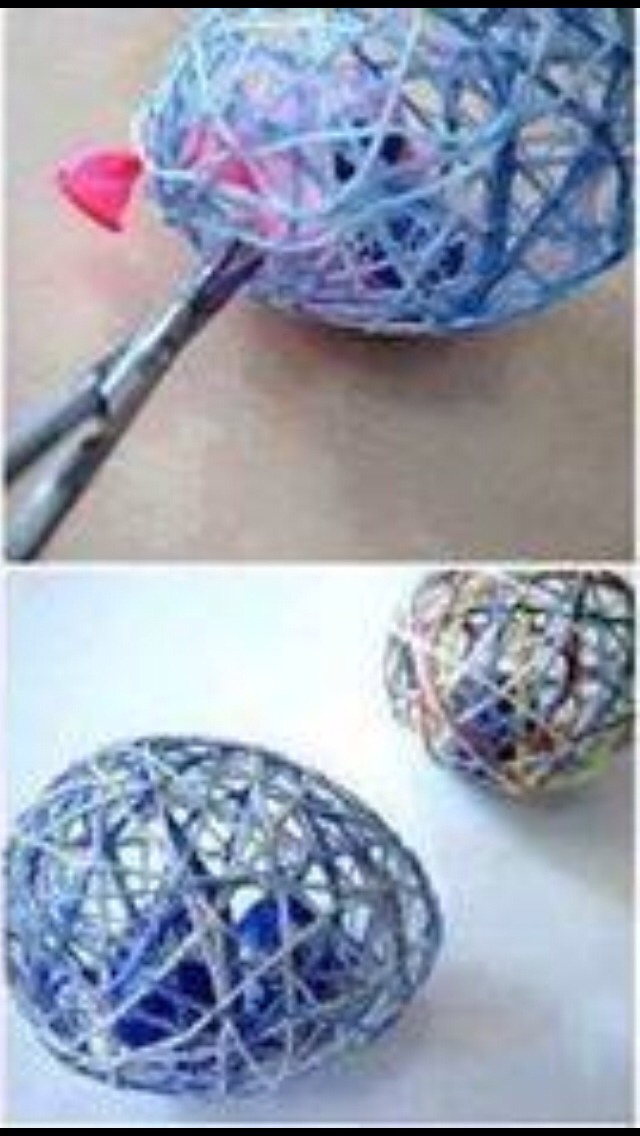 Water Balloon Into Easter Egg