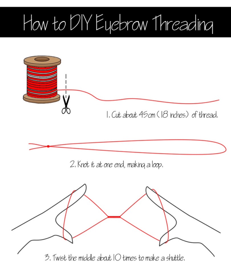 How-To DIY Eyebrow Threading - Get Perfect Eyebrows Fast!