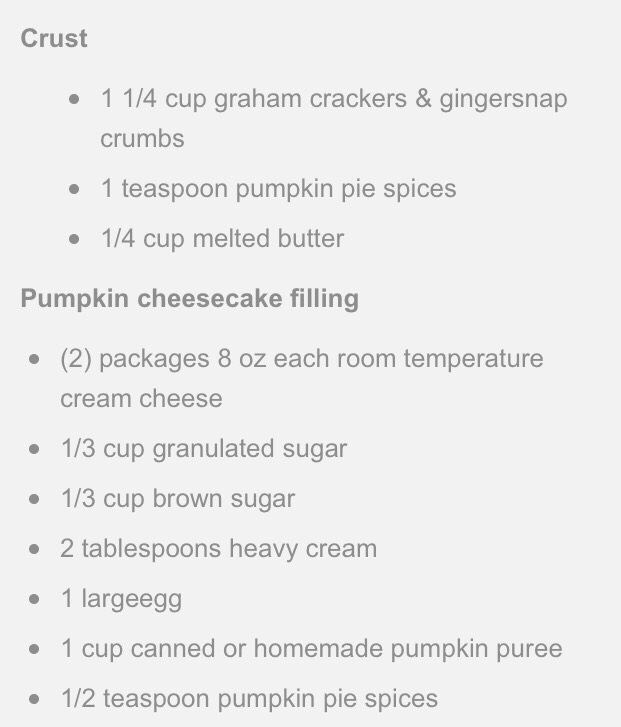 Pumpkin Cheese Cake