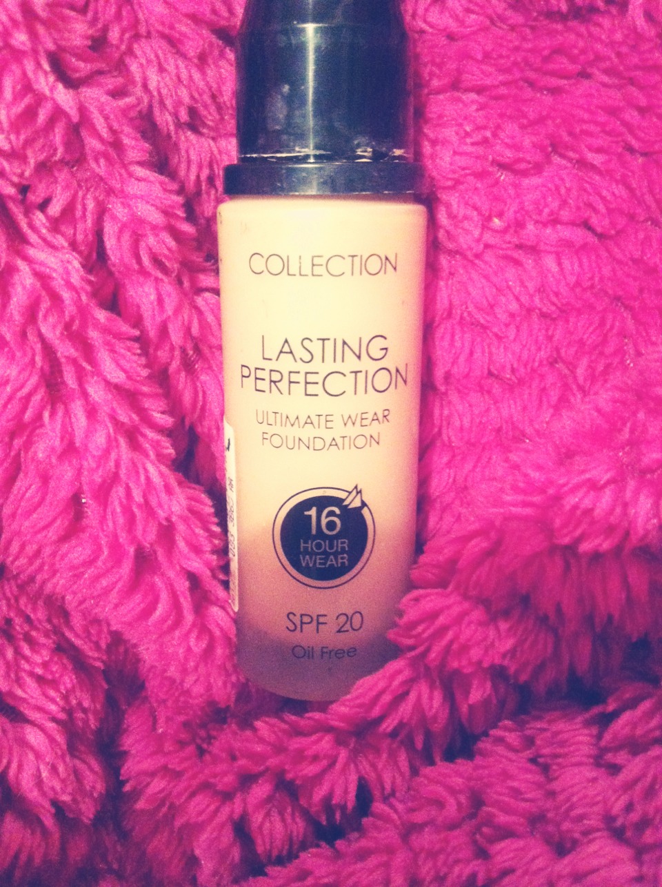 Okay so this is our next step! Also wait for a few minutes to let the base set and then add a thin layer of this foundation, a very light foundation, not too heavy with added spf, and also lasts the whole day, it may last even longer if you add a setting power over the top:)