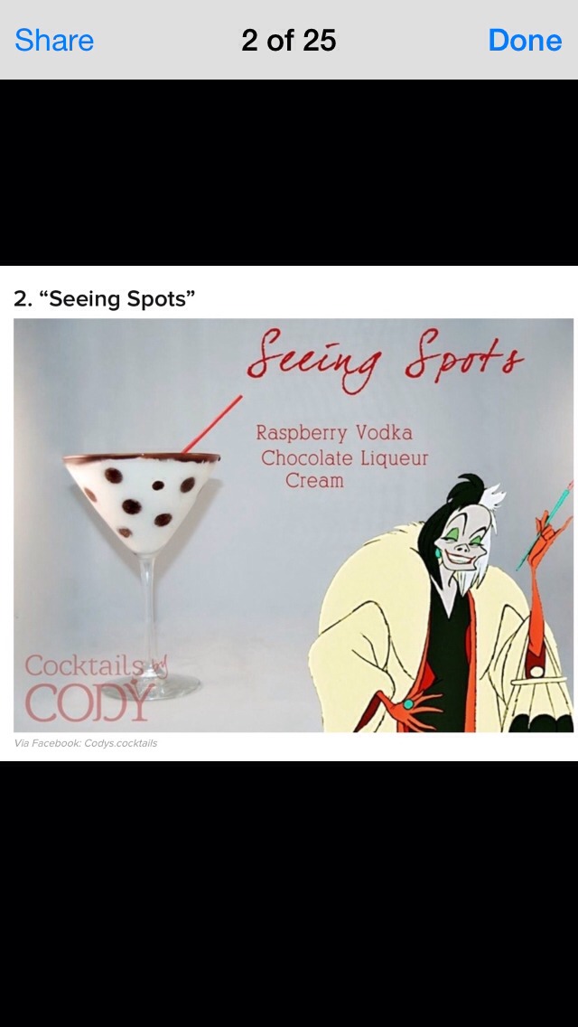 Disney cocktails 🍹