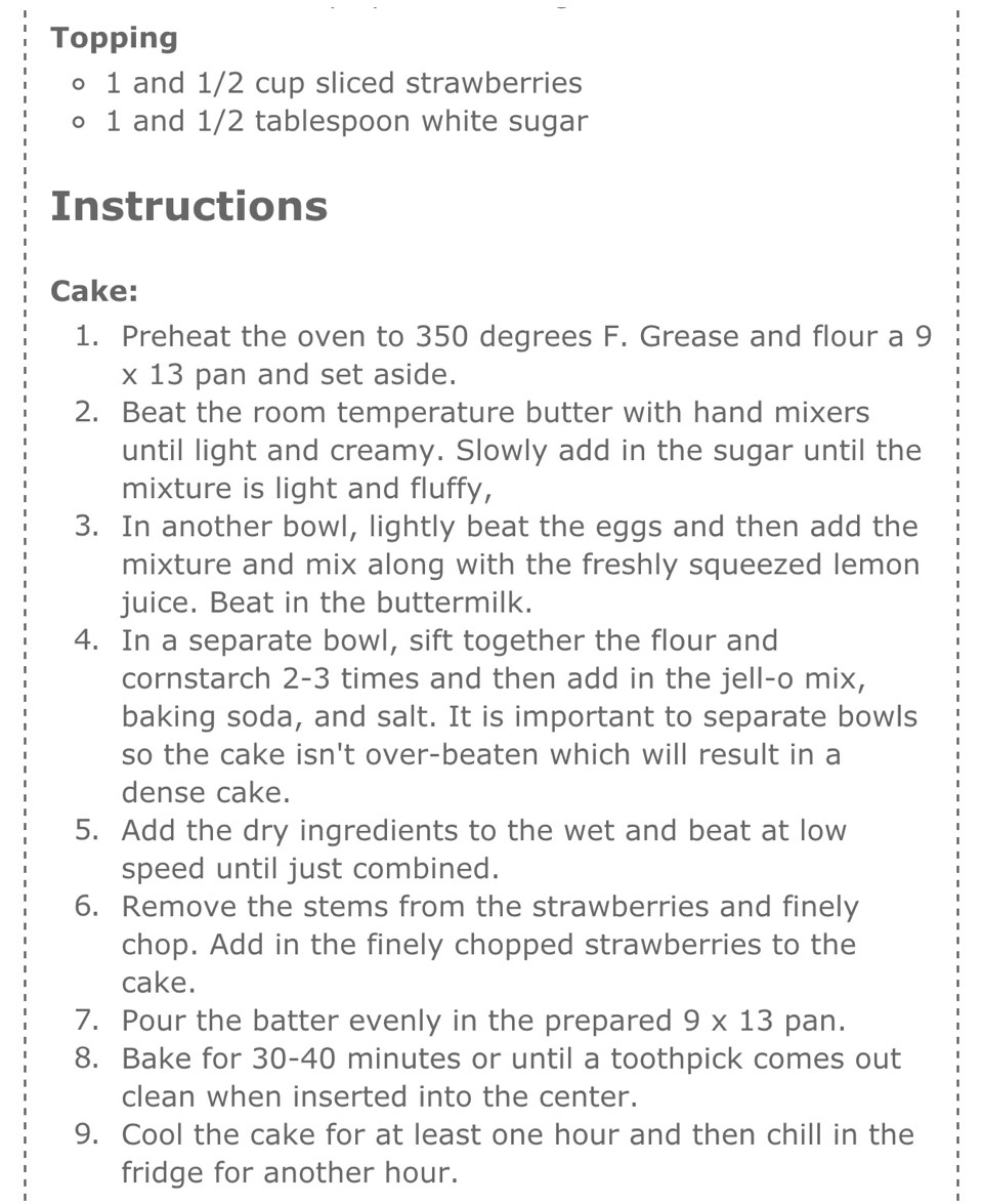 Strawberries And Cream Cake!!