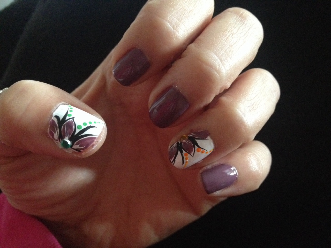 Spring Flower Nails:) 