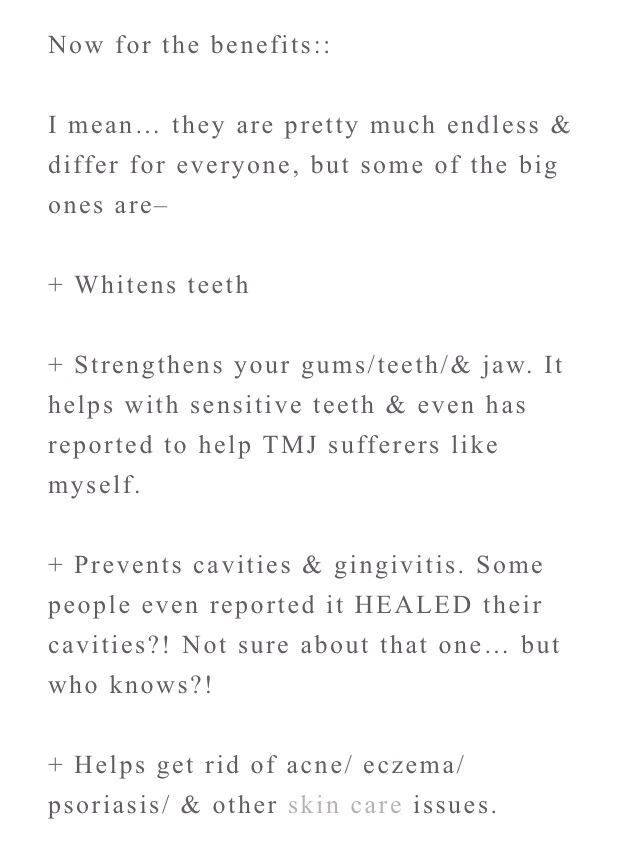 The Benefits Of Oil Pulling π¬