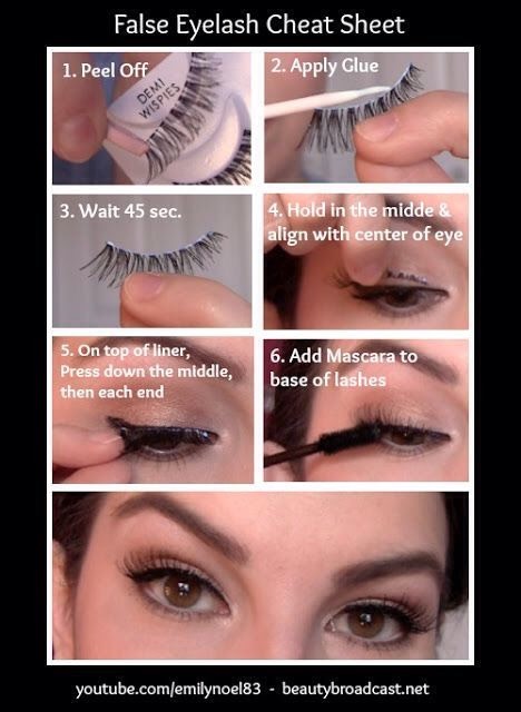 30. False Eyelash 101
If youāve ever attempted this beauty-aid, you know that it can be quite trying! But, false eye lashes can bring your look from drab to fab in just a few patient minutes, and is definitely worth the time for special occasions. The key is knowing how to apply them from the get-go