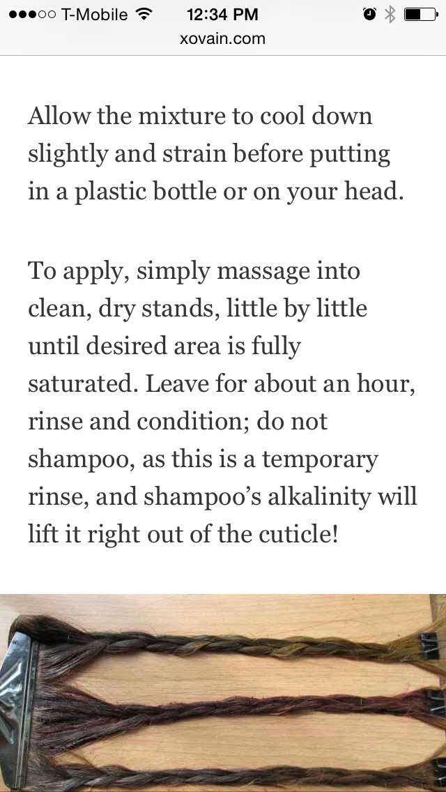Dye Hair With Tea🙆