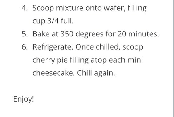 Mini Cheesecakes Recipe