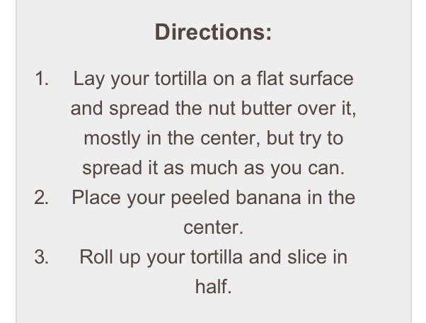 Clean Eating Banana Wrap