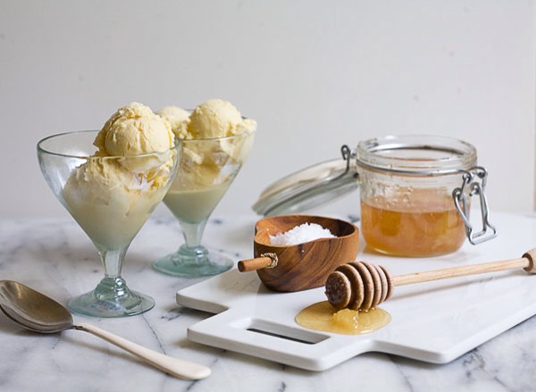 Salted Honey Ice Cream, the kids will love! http://acozykitchen.com/salty-honey-ice-cream/