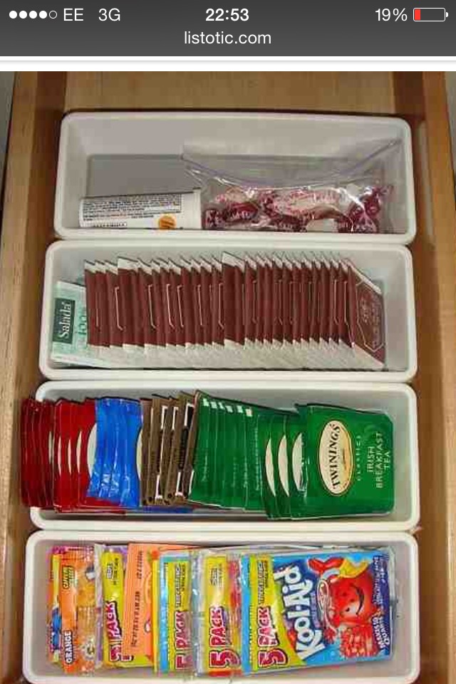 8. Drawer dividers- Keep those drawers organized with drawer dividers. They’re great for drawers containing smaller items. I could use some of these for my junk drawer. I can’t find anything in there!
