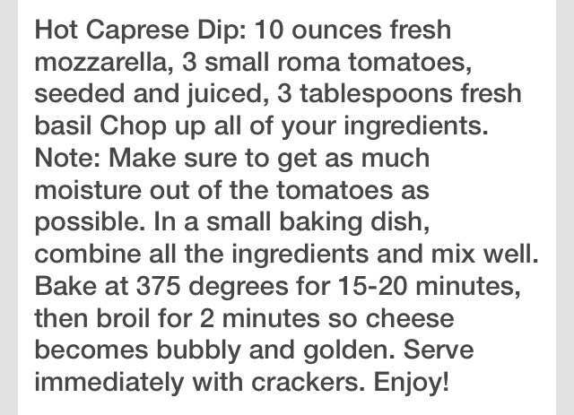 Hot Caprese Dip 