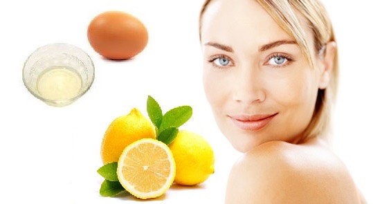Mix lemon and egg white together and put it on your face as a mask