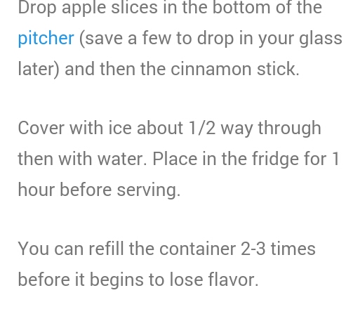 LOOSE 25 lbs IN ONE MONTH ORIGNAL APPLE CINNAMON SPA WATER