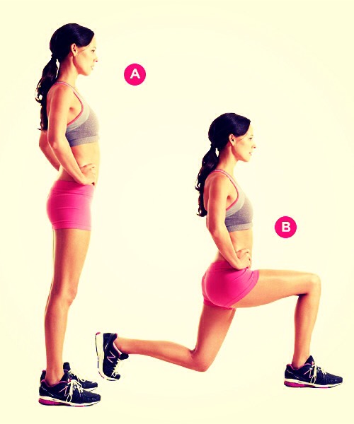 2 sets of 25 lunges 