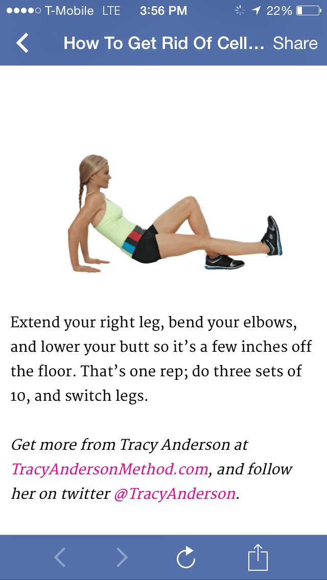 4 Moves To Get Rid Of Cellulite