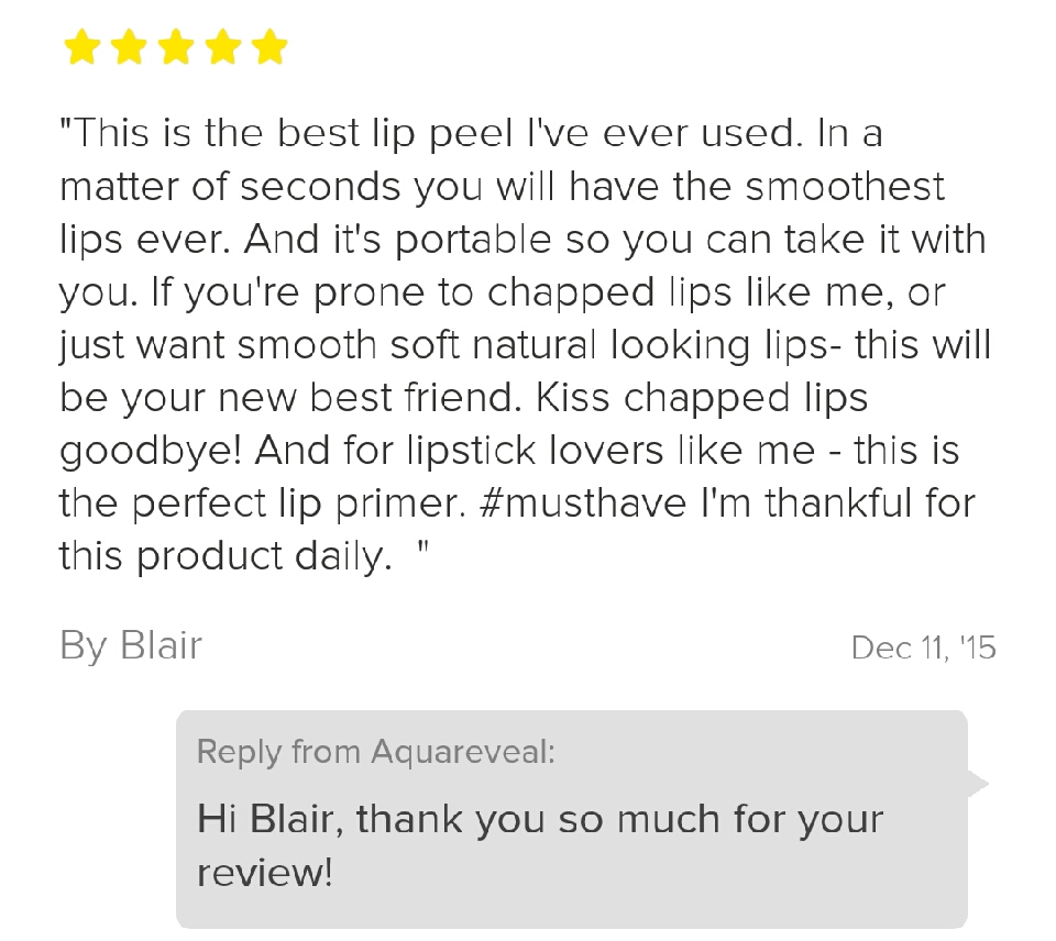 Don't Kiss With Chapped Lips! Have Silky Smooth lips with Aqua Reveal, it's SERIOUSLY the best!!