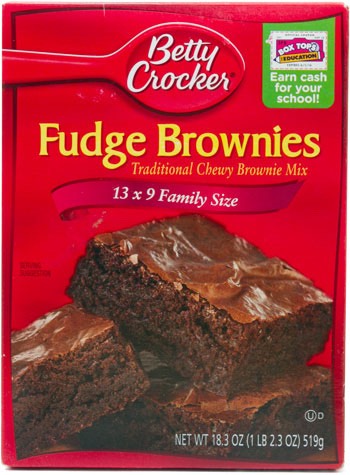 Mix brownies as directed on the box.
Bake in an 8 inch greased spring pan.
Allow to cool completely