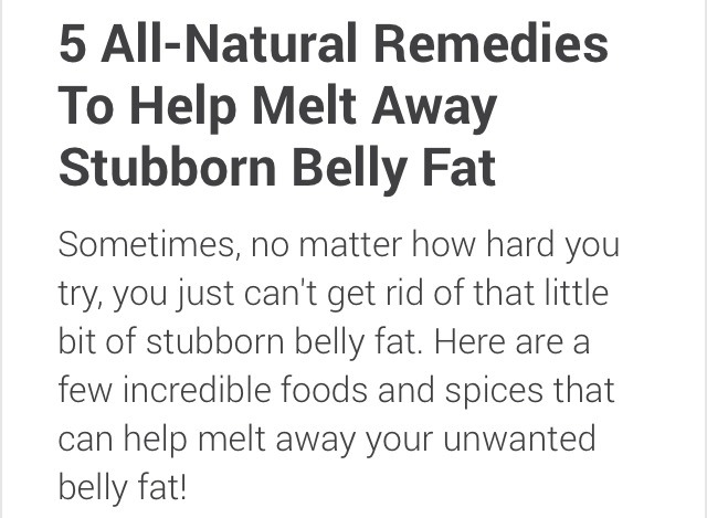 👊5⃣ All-Natural Ways To Help Melt Away Stubborn Belly Fat!👊