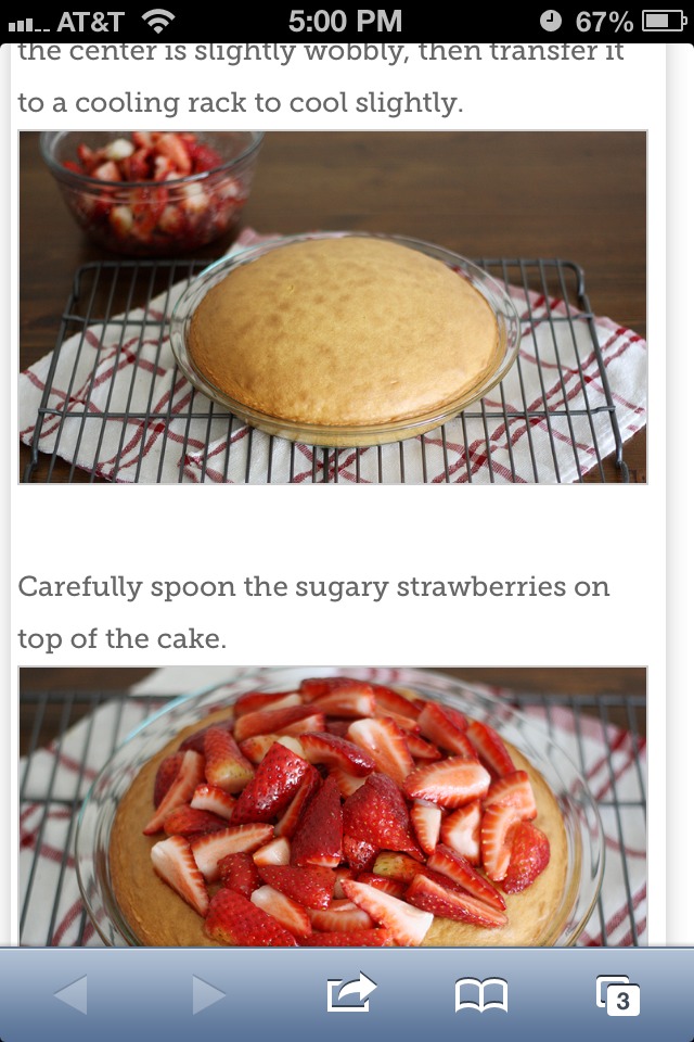 Strawberry Pie Cake...yummy 🍰😄