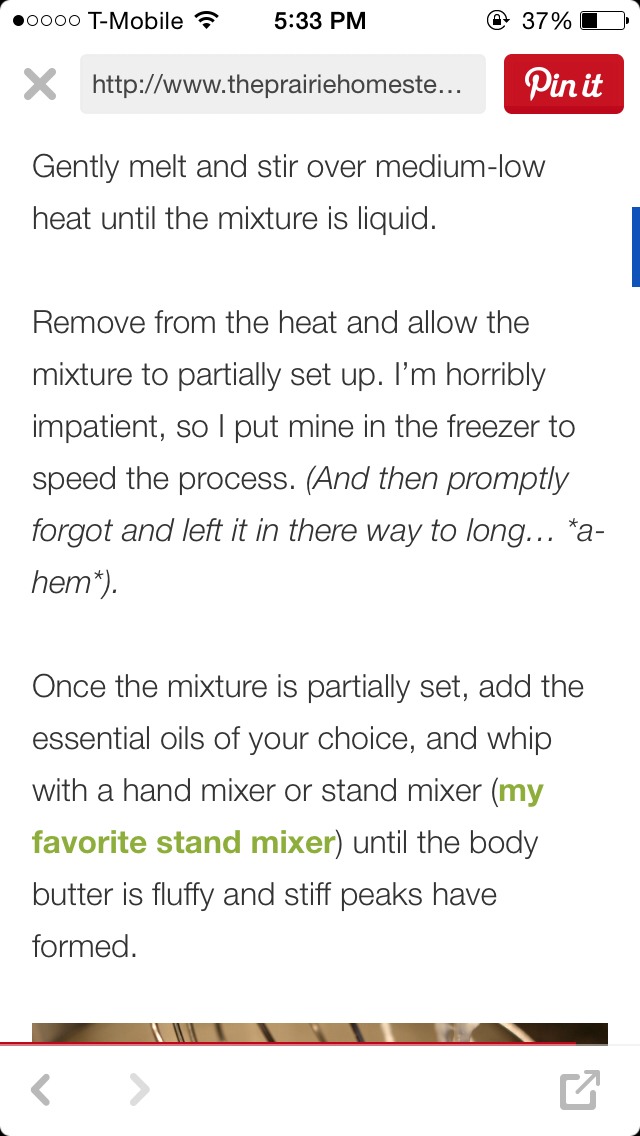 Whipped Body Butter Recipe!
