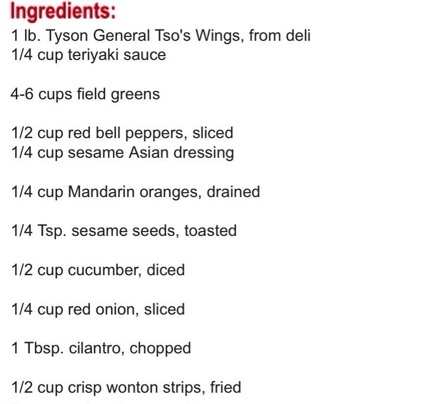 ✨Crispy Teriyaki Chicken Salad✨