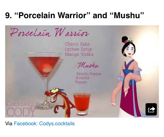 Disney Inspired Cocktails