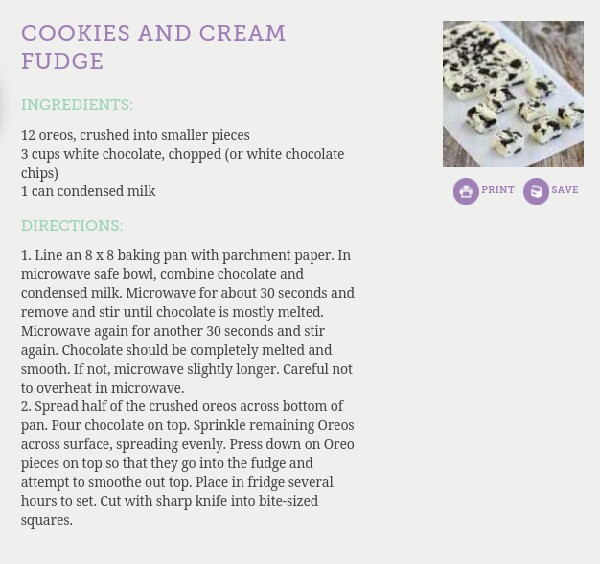 Cookies And Cream 5 Minute Fudge!