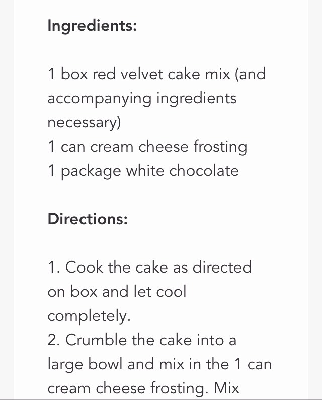 "White-Chocolate Covered Red Velvet Cake Balls"