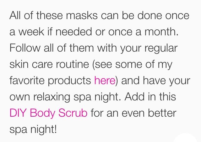 3 GREAT DIY FACE MASKS!