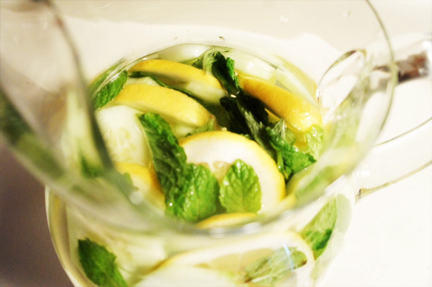 Step 2: (optional)
Gather ingredients such as mint, strawberries, or ginger to go in with it. 