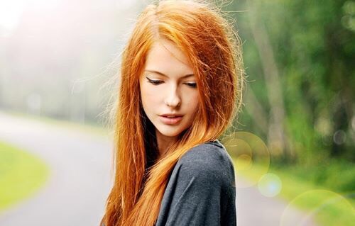 Orange hair looks so naturally beautiful on pale skin tones!