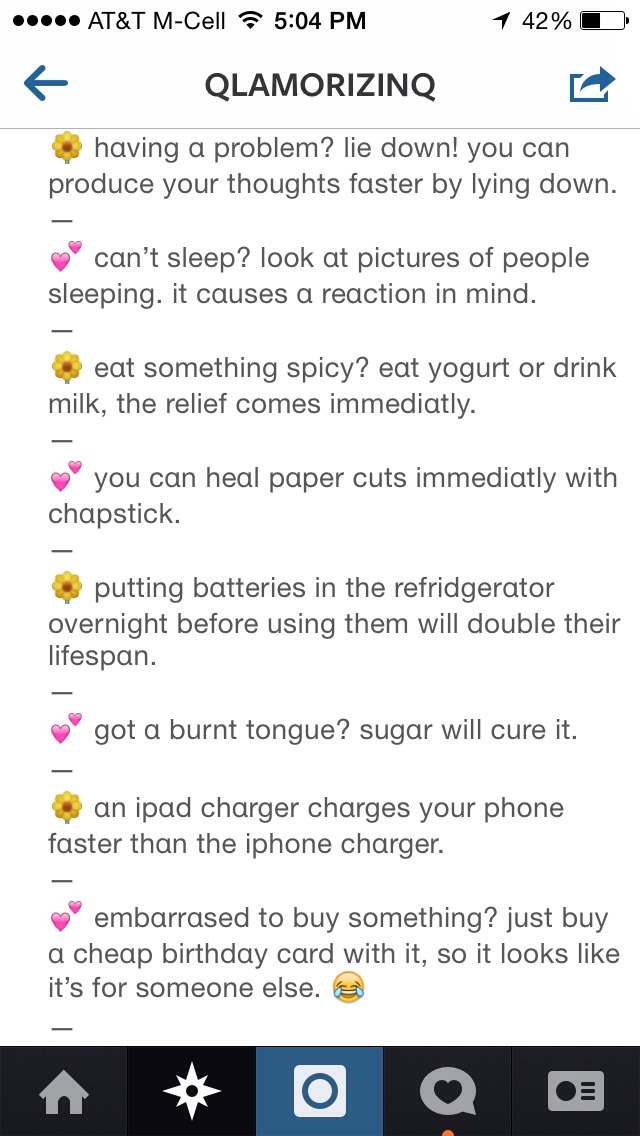 Life hacks