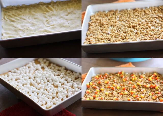 Scarecrow Candy Corn Treats - Great For Halloween Parties!